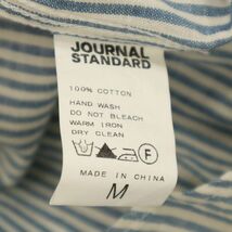 【新品 未使用】 JOURNAL STANDARD ジャーナルスタンダード 春夏 半袖 ストライプ ワーク シャツ Sz.M　メンズ　C4T04522_5#A_画像8