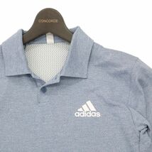 adidas アディダス 春夏 HEAT RDY 半袖 ロゴプリント★ ポロシャツ Sz.M　メンズ　C4T04526_5#D_画像2