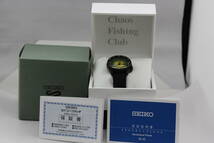 中古品.日本製.SBSA.171.SEIKOファイブスポーツchaos.Fishing.clubコラボレーション限定モデル10BAR自動巻きSSメンズブラック_画像8