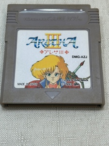 GBソフト ゲームボーイソフト アレサ３ ソフトのみ DMG-AZJ