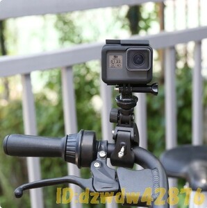 at2070 自転車 Go pro Hero用 マウントクリップ 撮影 ハンドルクランプ ゴープロ 三脚 GoPro Hero 8 7 6 5 アクションカメラ 固定 ホルダー