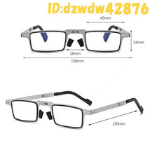 Bi1864: 折りたたみ 老眼鏡 ブルーライトカットメガネ グラスレンズ 眼鏡 ろうがんきょう めがね 新品 1円スタート_画像6