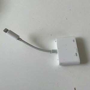 iPhone HDMI conversion cable.