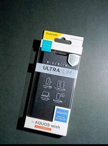 AQUOS wish AQUOS wish2 手帳型ケース ULTRA SLIM マグネット付き ブラック