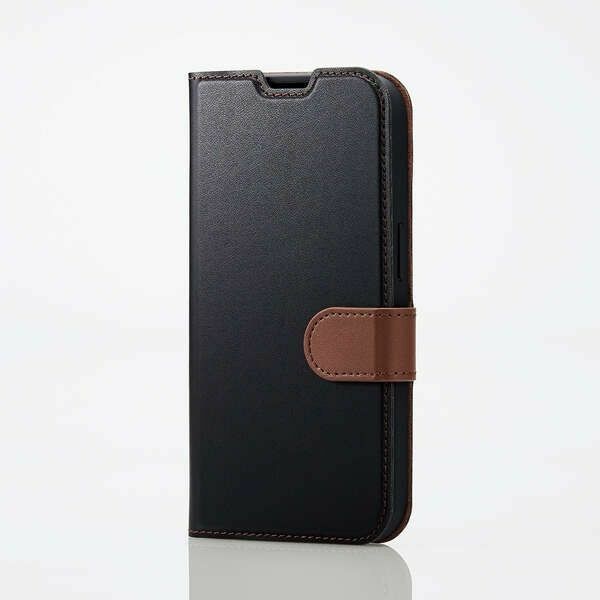 iPhone14Pro 手帳型ケース リサイクル素材 マグネット付き ブラック