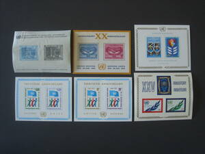 国連切手　シート　6枚　未使用