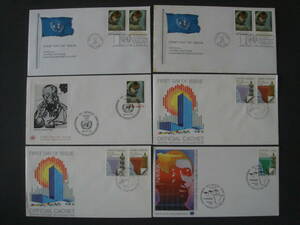  UN stamp FDC 6 sheets 