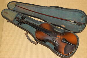 水野正次郎　SHOJIRO MIZUNO　バイオリン　No.M50　4/4サイズ　名古屋　日本製　弦楽器　オーケストラ　弓 ハードケース付　ジャンク