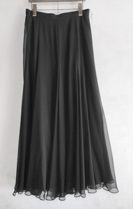  прекрасный товар [PATIO WEAR шпаклевка .o одежда ] - na пятно [66] объем черный шифон длинная юбка высококлассный формальный презентация stage чёрный отправка 500 иен 