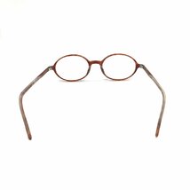 [116-1148] (※度入り) 白山眼鏡/メガネ/ナミハナ/オーバル/ブラウンべっ甲_画像4