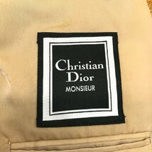 [135-1256] Christian Dior/クリスチャンディオール/ヴィンテージ テーラードジャケット/ブラウン/チェック柄_画像6