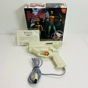 [643-1289u]#1 jpy start # Junk # Dreamcast soft THE HOUSE OF THE DEAD2 gun including in a package soft lack of 