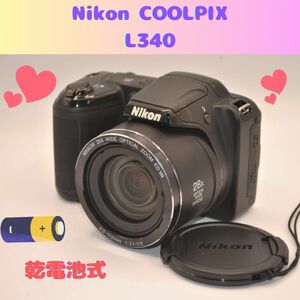 広角から望遠まで　ニコン　Nikon COOLPIX L340 超望遠56倍　 クールピクス　 デジタルカメラ　コンパクト