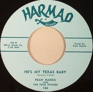 ★新品即決★50's-60'sリプロ再発盤 Fran Harris [Harmad]