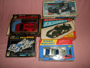  old toy radio-controller * Porsche 935*917*M1* counter k* buggy *5 pcs * Nikko * Asahi *sensei other * box attaching *