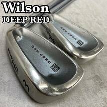 WILSON ウィルソン　DEEP RED　メンズゴルフ　３、４番アイアン　ロングアイアン　スチール　SR　右利き用_画像1