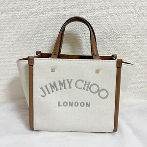 1 иен ~ jimmy choo Jimmy Choo парусина большая сумка 