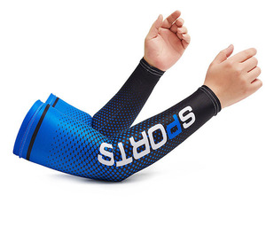  гетры для рук arm рукав спорт мужской солнцезащитное средство охлаждающий .... рука покрытие . пот скорость . гетры для рук бег UV cut - темно-синий 