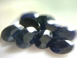  sapphire 9 piece /4.47ct oval 6x4mmlabising color blue normal heat Africa *100 jpy start *