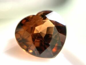  imperial zircon Heart 1.78 carat gto color! Vietnam production natural Rav Lee & clean *100 jpy start *