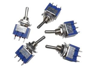 3P middle point none 5 piece entering toggle switch AC 6A 125V