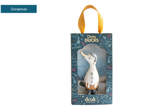 DCUK Alpine Dinky Duck Snowman 冬季限定仕様 ダック アヒル オブジェ 雑貨 置物 小物 竹 人形 インテリア クリスマス プレゼント ギフト
