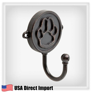 Paw Print 7/8 in. Single Prong Hook アメリカ直輸入 Venetian Bronze ウォールフック 壁付け 収納 インテリア ハンガー 雑貨 リビング