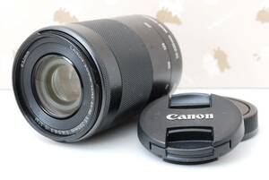 美品★ミラーレス望遠レンズ★Canon EF-M 55-200mm IS STM★ブラック★黒色