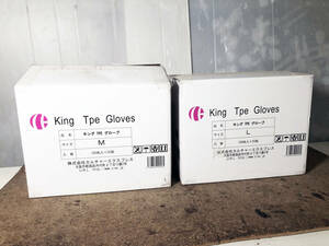 ★新品未使用 ★King Tpe Gloves キングTPEグローブ M.Lサイズ　100入り×20箱　【King Tpe Gloves】DERW