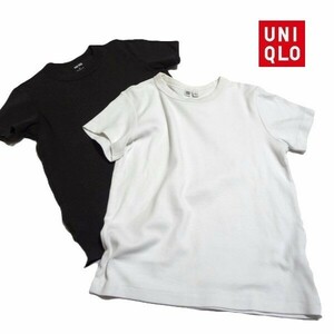 送料無料◆UNIQLO/ユニクロ◆ S 使えるしっかり素材Tシャツ2枚セット