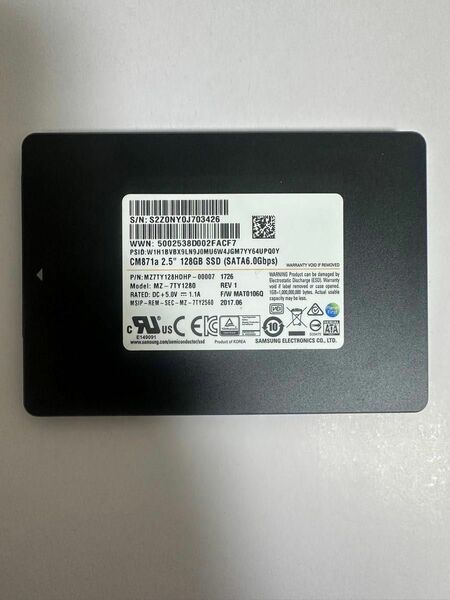 SAMSUNG SSD 2.5インチ 128GB (SATA6.0Gbps)