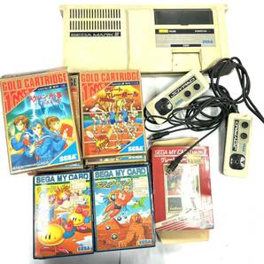 H2903 ゲーム まとめ SEGA MARK III セガ マークIII COMPUTER TV GAME GOLD CARTRIDGE 北斗の拳 ロレッタの肖像 他 ジャンク品 中古の画像1