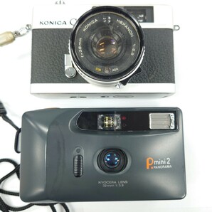 I1013 カメラ まとめ FUJIFILM FinePix A201 KYOCERA PANORAMA mini2 KONICA C35 HEXANON 1:2.8 f=38mm 中古 ジャンク品 訳ありの画像3