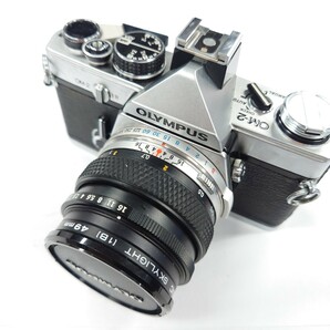 I1019 フィルムカメラ OLYMPUS OM-2 OM-SYSTEM ZUIKO MC AUTO-S 1:1.8 f=50mm FOCUSING SCREEN オリンパス 中古 ジャンク品 訳ありの画像3
