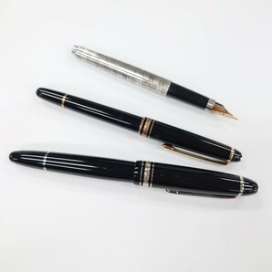 I1035 筆記用具 万年筆 まとめ MONTBLANC MEISTERSTUCK 14K PARKER モンブラン マイスターシュテュック 14金 パーカー 中古 ジャンク品の画像1