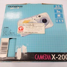 I1043 コンパクトデジタルカメラ OLYMPUS CAMEDIA DIGITAL CAMERA X-200 オリンパス デジカメ 中古 ジャンク品 訳あり_画像3
