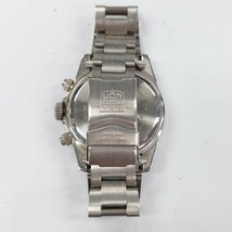 I1072 腕時計 ELGIN DELUXE 200METERS エルジン クロノグラフ FK-1106-E 中古 ジャンク品 訳あり_画像6