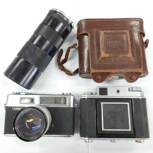 I1087 カメラ まとめ OLYMPUS six ZUIKO F.C. 1:2.8 f=7.5cm YASHICA Electro35 1:1.7 f=45mm TAMRON SP 1:3.5 1:4/210 中古 ジャンク品