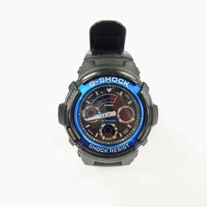 I1096 腕時計 CASIO G-SHOCK AW-591 カシオ Gショック ジーショック ブラック 中古 ジャンク品 訳あり