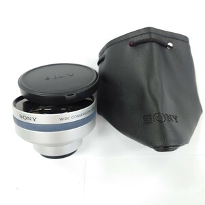 I1191 カメラレンズ SONY WIDE CONVERSION LENS ×0.7 VCL-HG0737 ワイドコンバーションレンズ ソニー レンズ 中古 ジャンク品 訳あり 