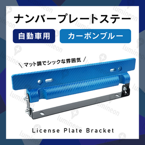 車用 ナンバー プレート ステー カーボン調 斜め ナンバー 角度ステー 隠し ナンバー かくし 角度調整ステー 自動車 用 g075d 1