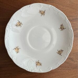 ドイツ WEIMAR ワイマール 金色薔薇模様のお皿