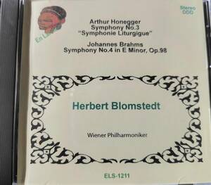 ブロムシュテット　ウィーンフィル　オネゲル　交響曲第３番「典礼風」　ブラームス　交響曲第４番