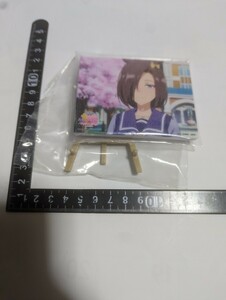 ウマ娘プリティーダービー　イーゼル付ミニプレート　ナイロン未開封　中古