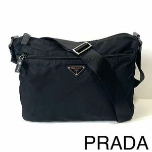 【良品】PRADA プラダ　ショルダーバッグ　カメラバッグ　クロスボディ　ナイロン×レザー