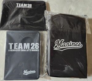 千葉ロッテマリーンズ 配布　TEAM26　グッズ3点セット