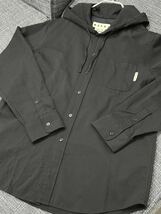 MARNI マルニ 21AW トロピカルウール製オーバーシャツ フードシャツ パーカー ブラック CUMU0195A1 TW839_画像2
