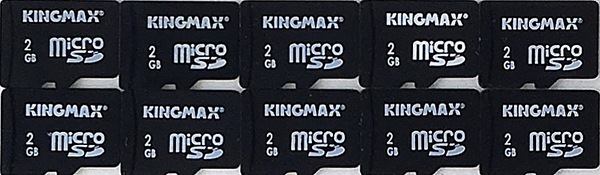 F0321 microSDカード 2GB【10枚】 送料無料・匿名配送・追跡番号あり