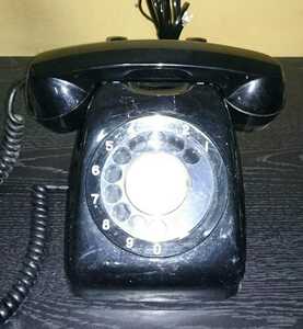 [ article limit ] black telephone dial type telephone machine retro antique 