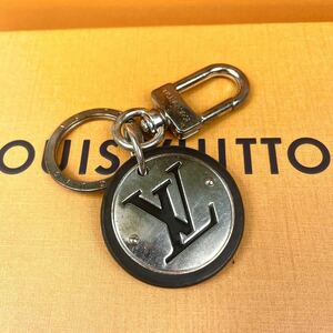 1 jpy # rare # LOUIS VUITTON Louis Vuitton M67362 LV Circle key holder key ring charm men's silver black black lady's 